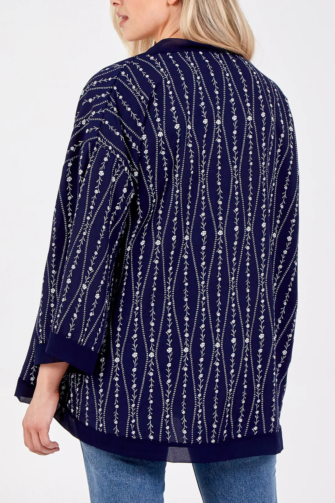 EDGE TO EDGE KIMONO-NAVY