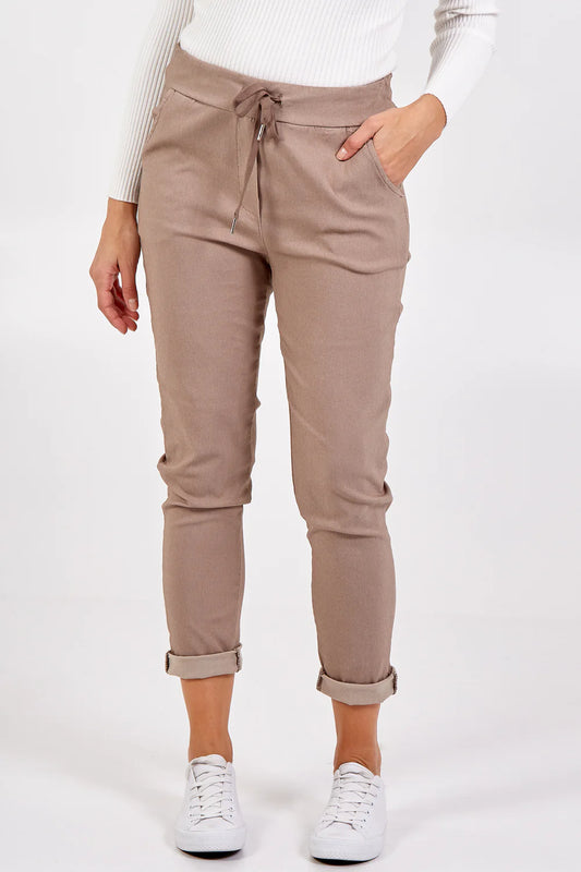 MAGIC SUPER STRETCH TROUSERS - MOCHA