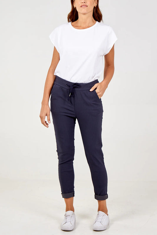 MAGIC SUPER STRETCH TROUSERS - NAVY